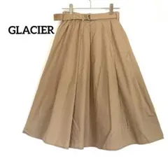 GLACIER グラシア ベルト付フレアスカート M ベージュ ハニーズ 良品のサムネイル
