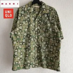 【UNIQLO】【MARNI】半袖シャツ フラワープリント M