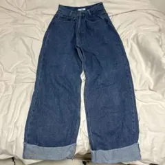 【美品】snidel ワイドデニム ジーンズ