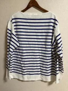 LENO BASQUE SHIRT バスクシャツ S 青白 日本製のサムネイル