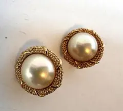 美品Christian Diorクリスチャンディオールパールイヤリング