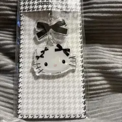 ハローキティ ガーリーモノトーンシリーズ 2連アクリルキーホルダー