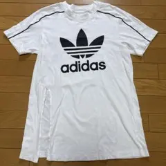 adidas ホワイト Tシャツ サイドスリット