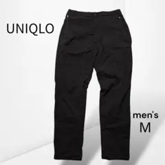 【ユニクロ】裏起毛ウォームイージー パンツ 防寒 暖かい ブラック 定番（M）