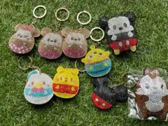 キラキラ ストラップ キーホルダー 画面クリーナー　９個セット