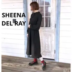 SHEENA DEL RAY チャイナ服風長袖ワンピース