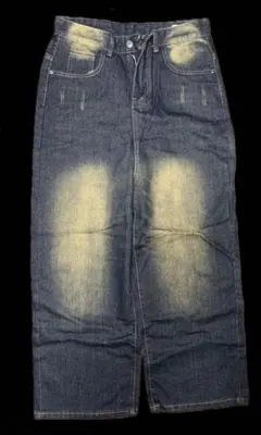 フェード　太めストレートデニム