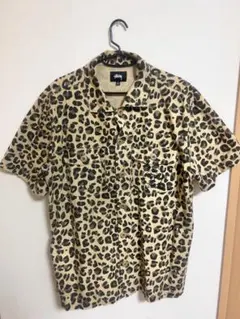 Stussy レオパード柄 半袖シャツ Lサイズのサムネイル