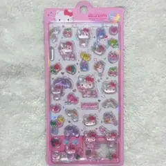 ハローキティ 透明 立体 シール　電話