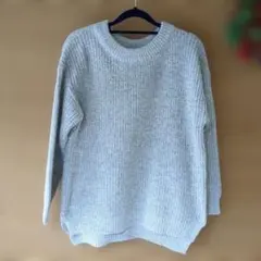 LEPSIM グレー ニットセーター Mサイズ