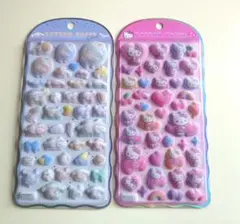 コットンパフィーシール　シナモロール ハローキティ シールセット　正規品