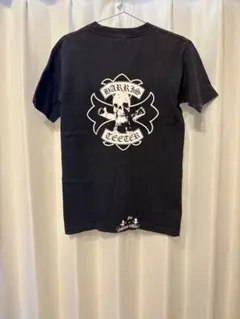 クロムハーツ ドクロ スカル プリント ロゴ Tシャツ 黒 ブラック 4S396 