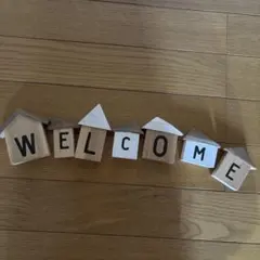 木製 WELCOME オブジェ 7個セットのサムネイル