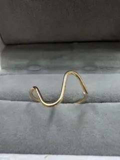 遺品整理 生前整理 断捨離)ゴールドリング 金 指輪 レトロ デザイン