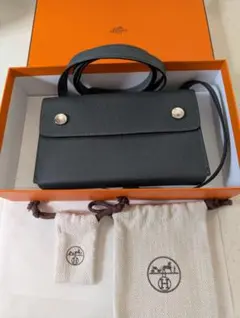 HERMES エルメス 財布 グレナン ブルーグラシエ×シルバー金具 - メルカリ