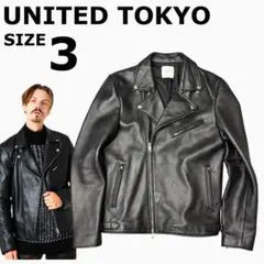 UNITED TOKYO ユナイテッド　トウキョウ　レザーダブルジャケット　3
