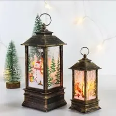 クリスマス オーナメント ランプ ライト 2個 レトロアンティーク 照明