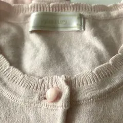 美品　アリスバーリー　襟がかわいい　ピンクカーディガン　XL