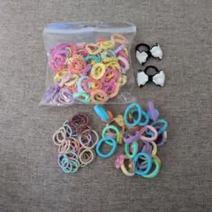 カラフル　ヘアゴム　セット