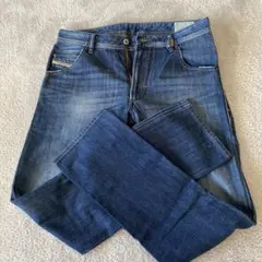 ダークブルー ストレートレッグ デニム