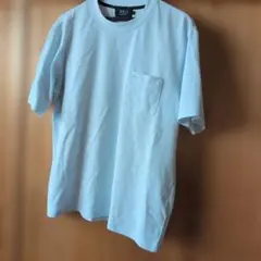 超美品 POLO ライトブルーTシャツ　メンズLのサムネイル