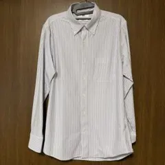 スーパーノンアイロンジャージースリムシャツ L ボタンダウン ストラップ