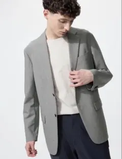 【新品】ユニクロ　UNIQLO 感動ジャケット　チドリ　XL
