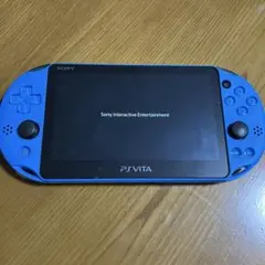【美品】PS Vita Wi-Fiモデル PCH-2000 アクア・ブルー