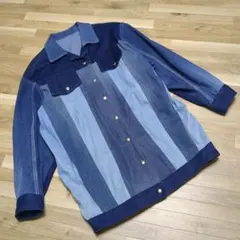 ヴィンテージ パッチワーク オーバーサイズ Gジャン デニムジャケット