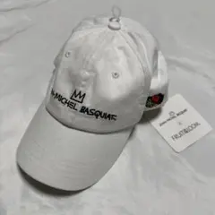 希少　20年製　フルーツオブザルーム×バスキア　刺繍ロゴ　 キャップ