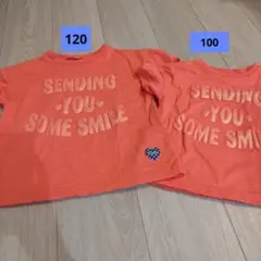 オレンジ Tシャツ　2枚セット