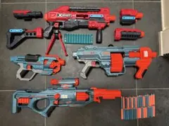 ナーフ 銃 15丁 まとめ売り (弾複数個、スコープ2個おまけ) - メルカリ