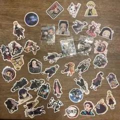 【41点セット】鬼滅の刃 シール フレーク キラキラ ステッカー