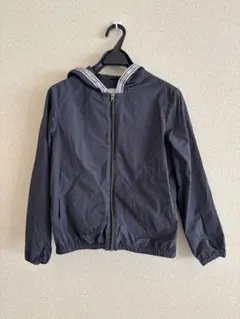 HERNO ダークグレー ウィンドブレーカー　フード付き 10Y