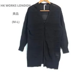 ⭐️美品エイチケーワークス(M-L)レースロングカーディガン　羽織り　トップス