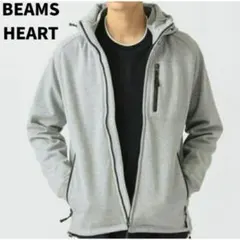 美品 BEAMS HEART フィルム フーディー カットソー パーカー グレーのサムネイル