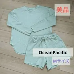 【美品】Ocean Pacific ラッシュガード 上下 M ミントグリーン