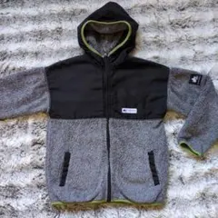 フリースジャケット グレー/ブラック 160 ロゴス　キッズ　子供用　アウター