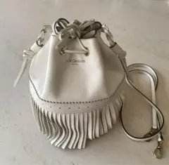 【美品】J&M DAVIDSON カーニバル ショルダーバッグ フリンジ レザー