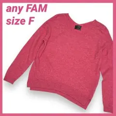 any FAM カシミヤ混　Vネック　ウールニット