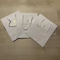 DECORTÉ ショップ袋 3枚セット ホワイト