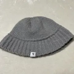 VARZAR グレー ニットバケットハット