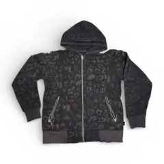 Sサイズ old stussy 00s 短丈ジップパーカー カモ柄 Y2K