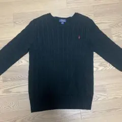 POLO RALPH LAUREN ケーブルニット セーター ブラック