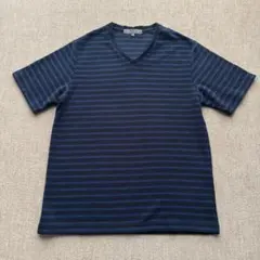 A DAY IN THE LIFE UA ボーダーVネックT L 美品