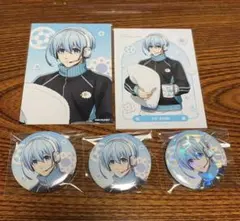 ブルーロック　氷織羊　モーニングルーティン　缶バッジ　ブロマイド