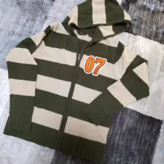 最終お値下げしました。Elation ストライプ フード付きパーカー 07