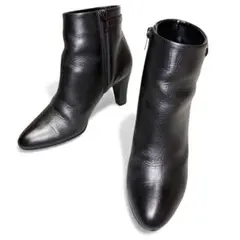 【美品】DIANA ダイアナ ウェルフィット 本革ブーツ 23.5 2E 黒