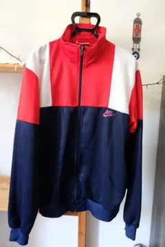 Nike フルジップジャージ レッド/ネイビー