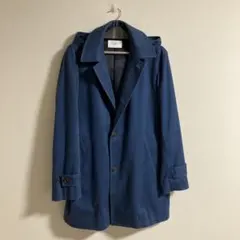 INHERIT ジャーナルスタンダード系列 ステンカラーコート ブルー 青